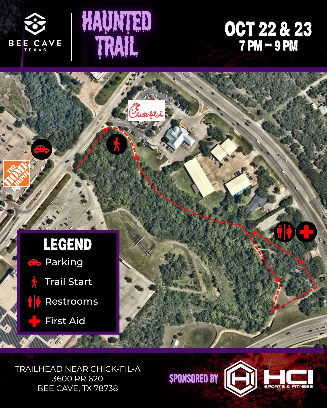Haunted Trail 2026 Map Graphic